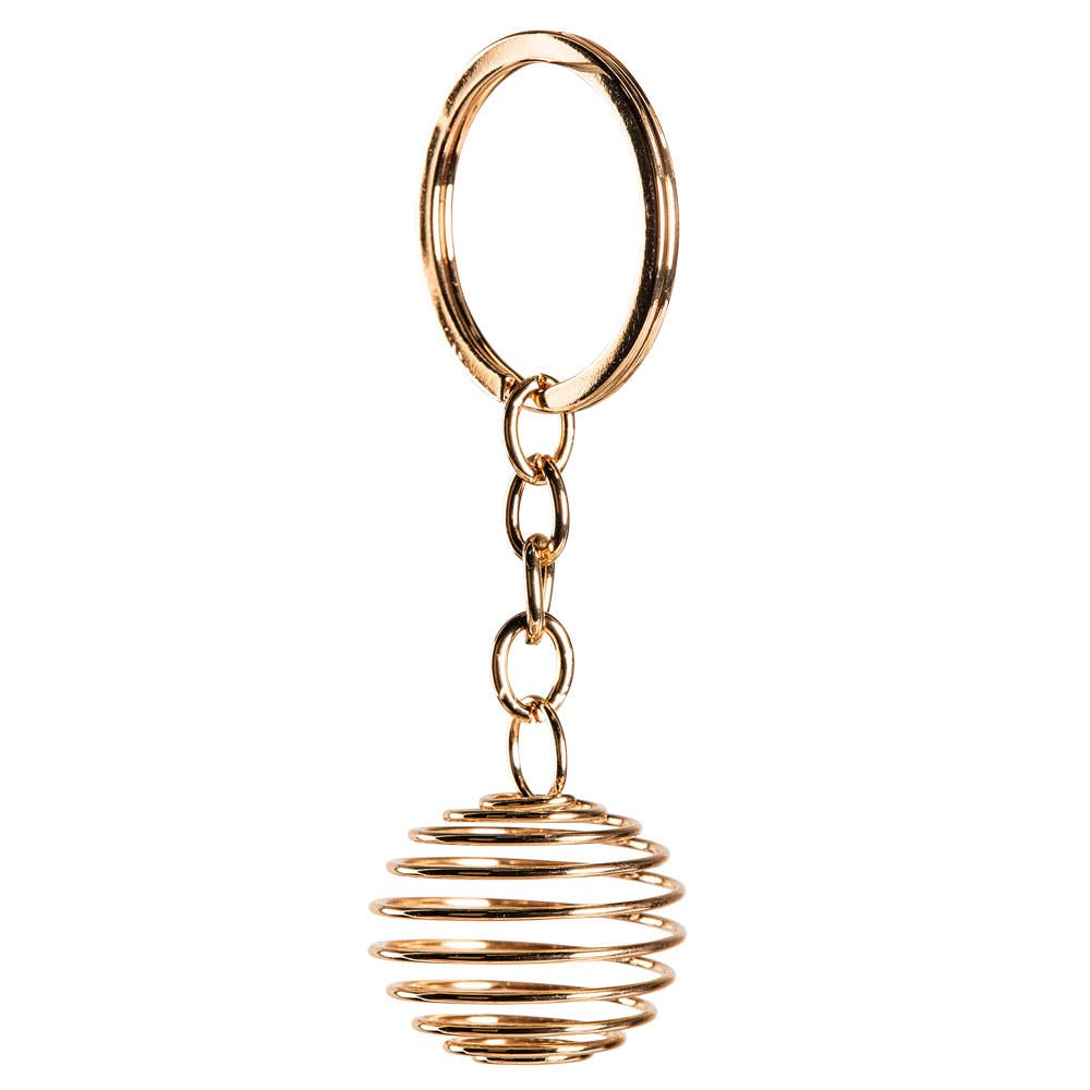 1 INCH LARGE SPRING PENDULUM KEYCHAINS: Copper