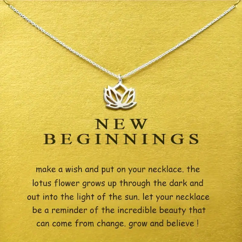 New Beginnings Lotus Necklace