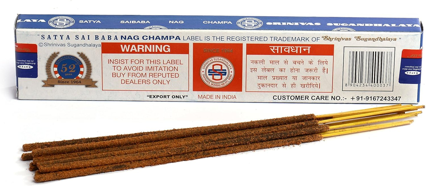 Nag Champa Stick Incense - Satya 15 g