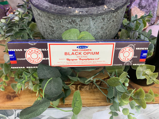Black Opium Incense Sticks - Satya