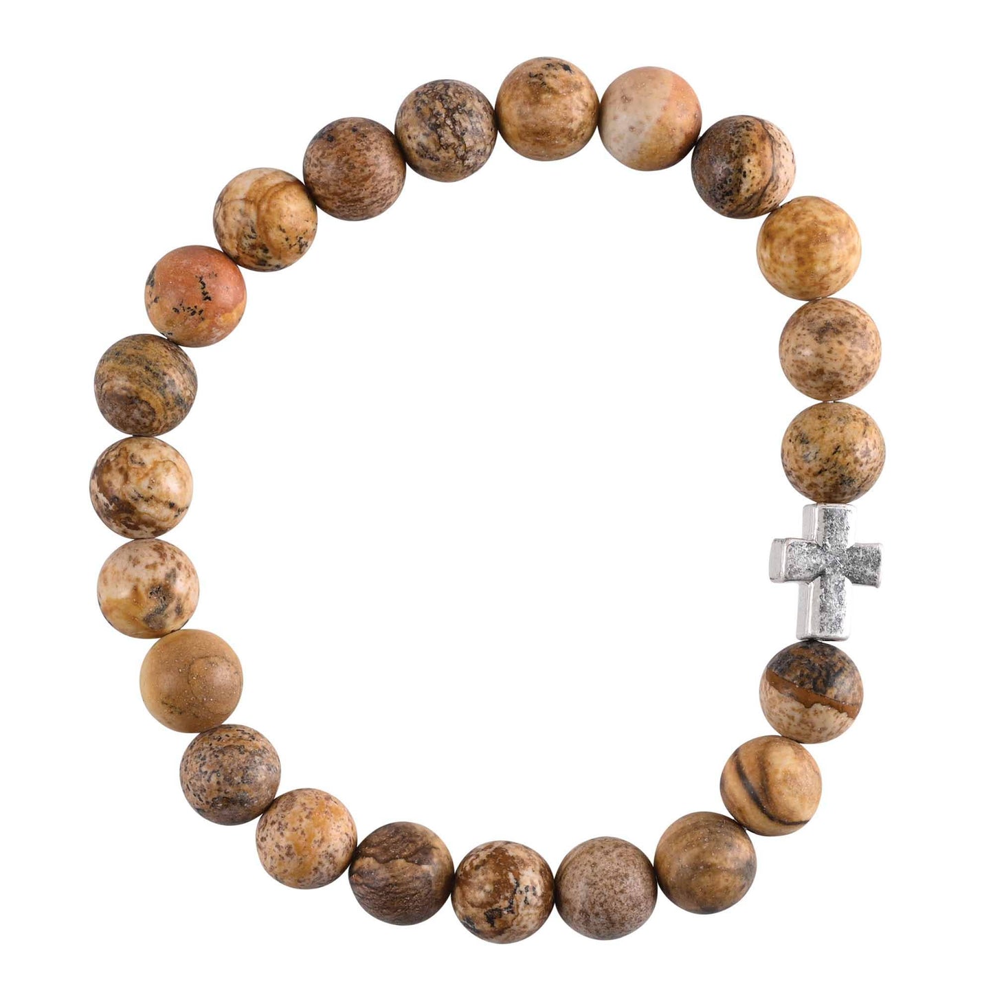 Bracelet Woman Of God Jasper w/Cross