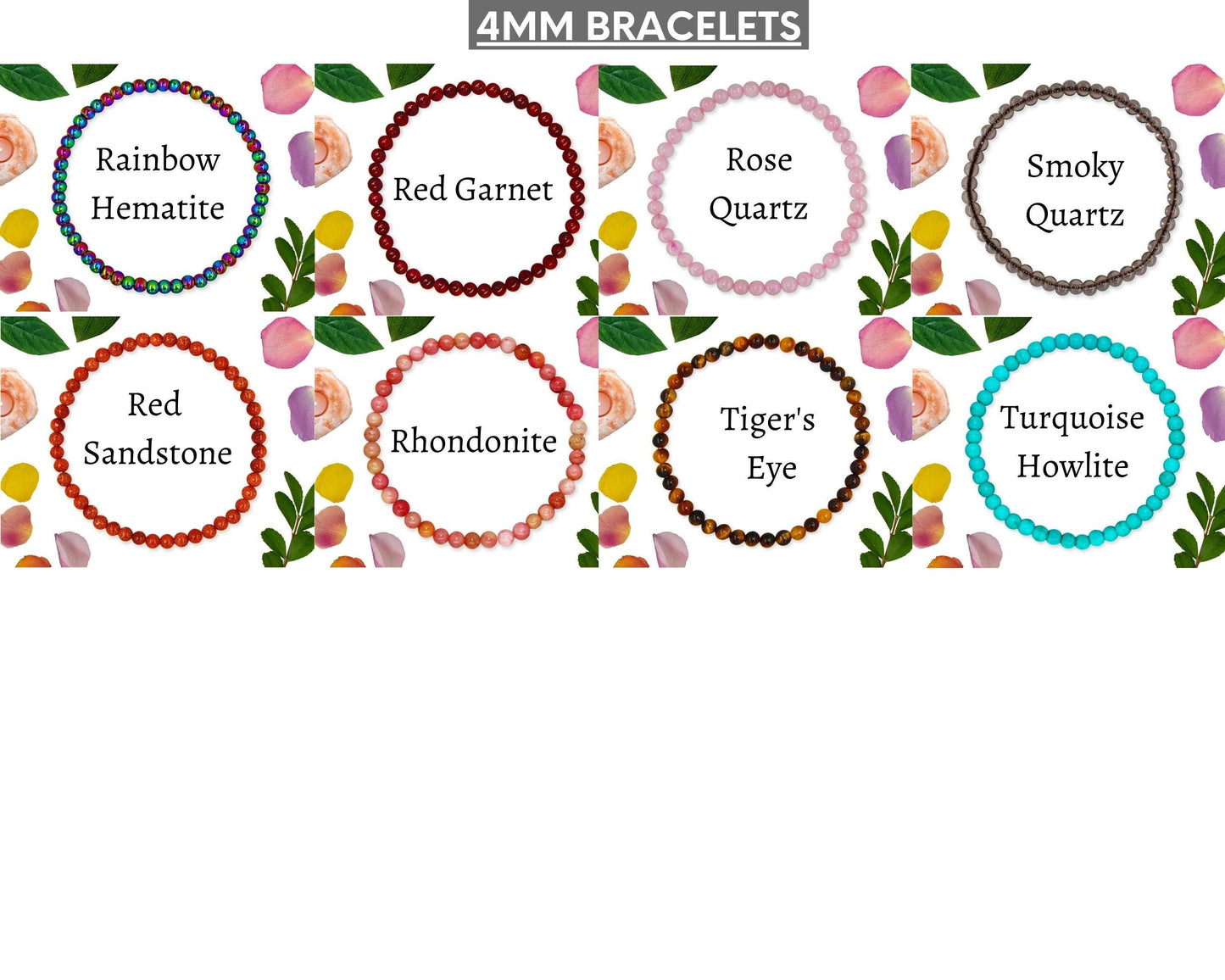 Crystal Bracelet for Women Men, 8mm, 4mm Bead Bracelet Stack: Citrine / 8mm Bead Size