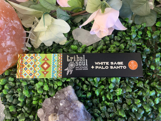 White Sage & Palo Santo - Tribal Soul Incense Smudge Sticks
