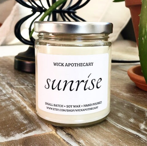 Sunrise, Wick Apothecary Soy Candle