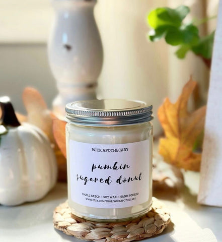 Pumkin Sugared Donut Soy Candle
