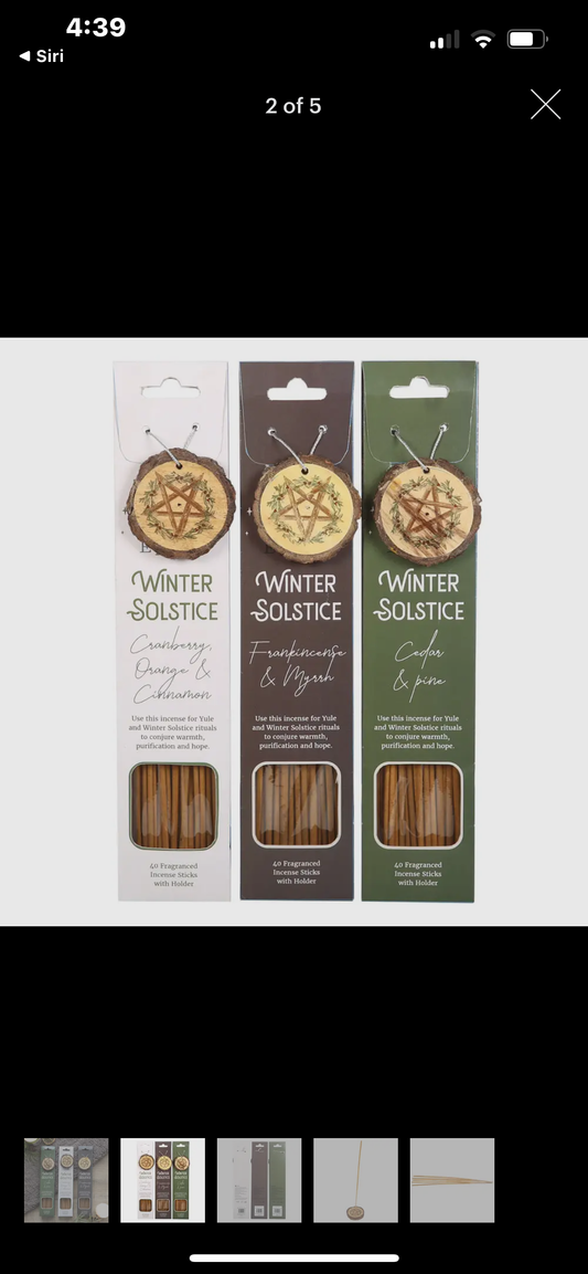 Winter solstice incense