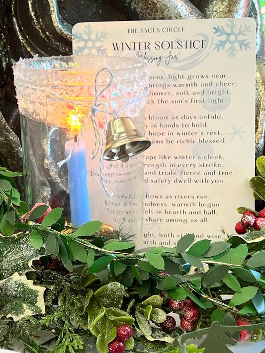 Winter Solstice Blessing Jar