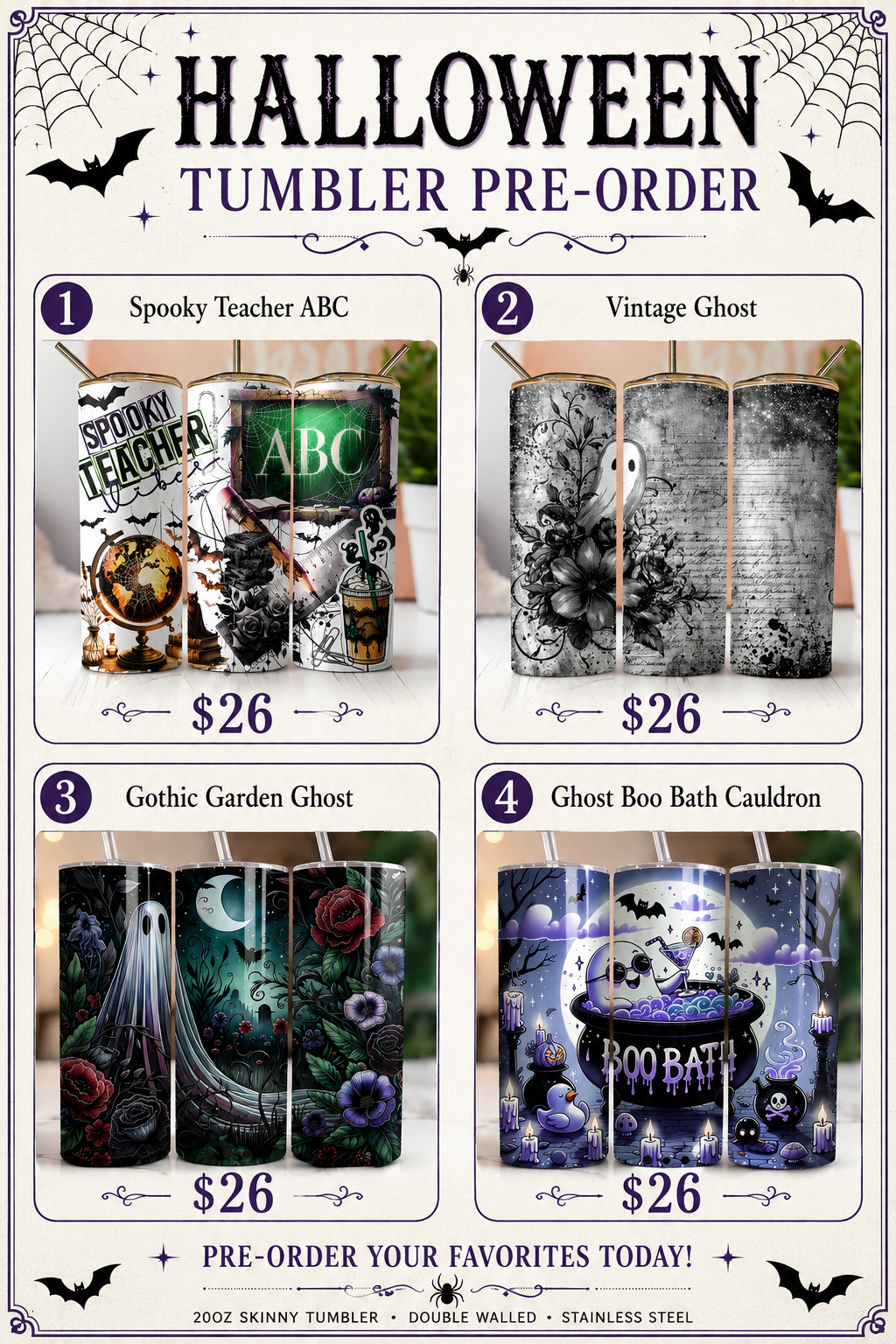 Halloween Tumbler Pre-Order