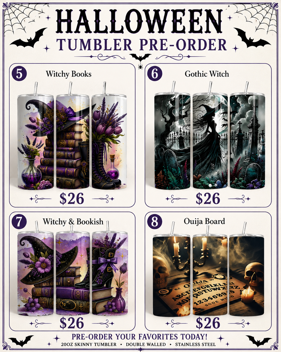 Halloween Tumbler Pre-Order