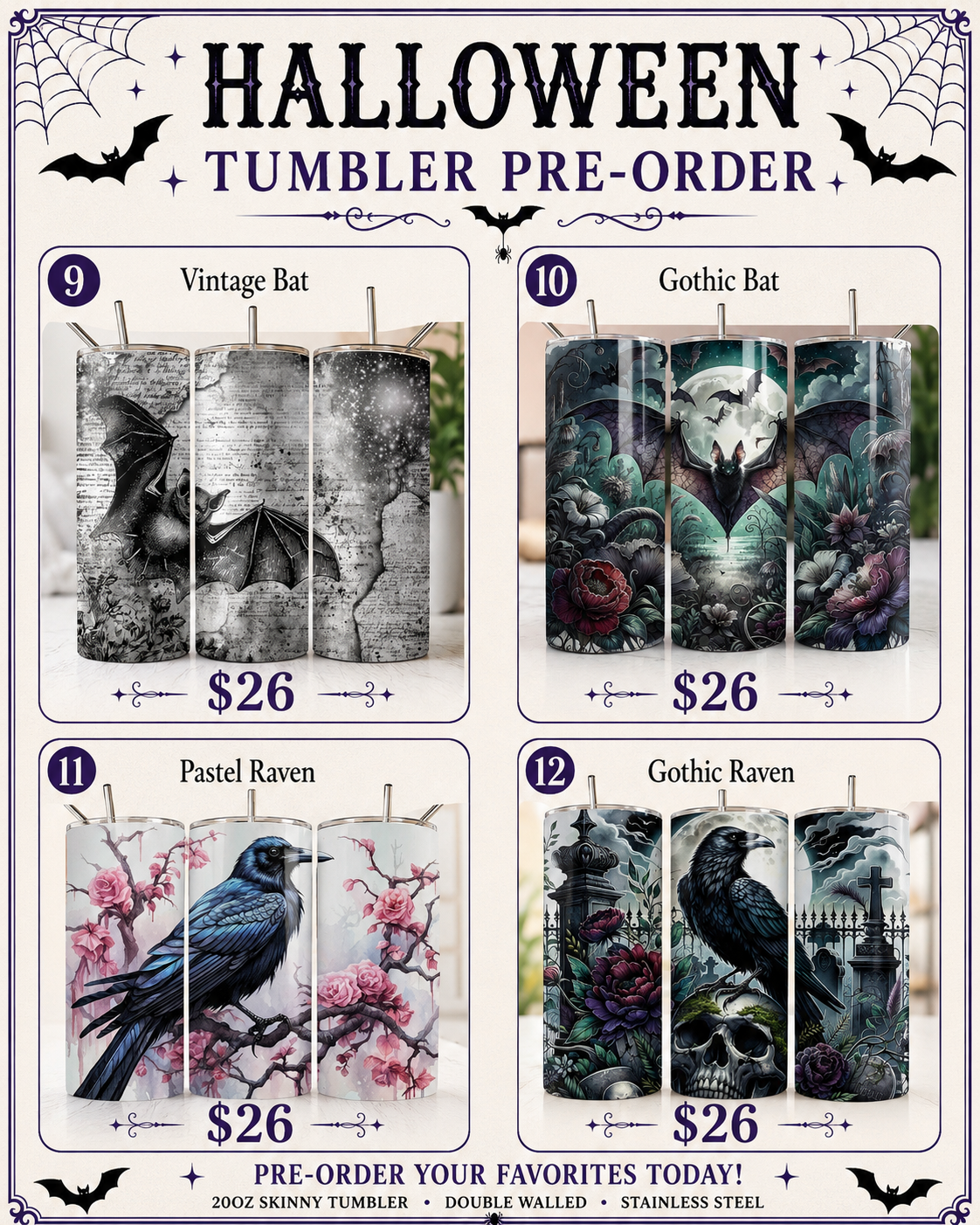 Halloween Tumbler Pre-Order