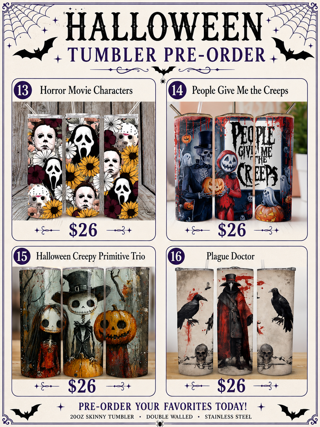 Halloween Tumbler Pre-Order