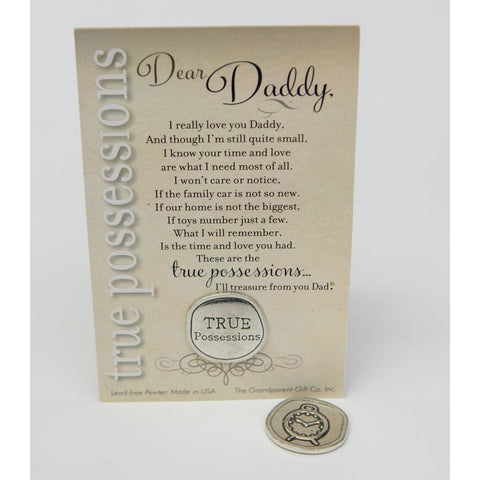 Father's Day Pewter Coin- True Possessions