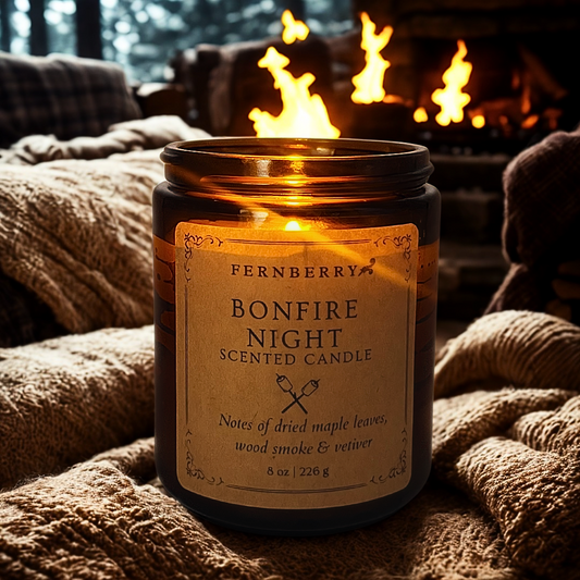 Bonfire Night- 8oz Wood Wick Candle