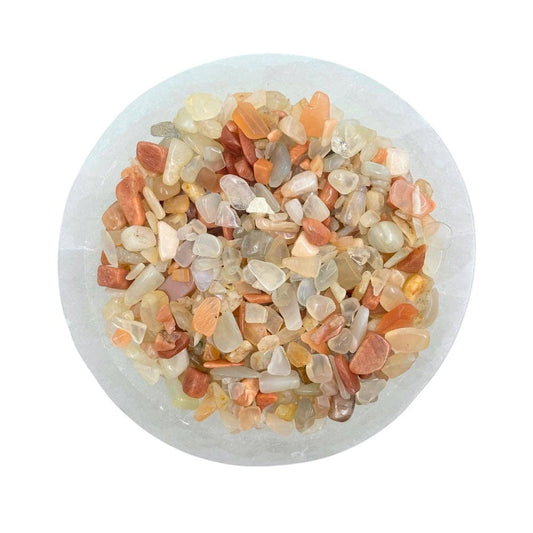 Create Your Own Intention Bottle Refill - Peach Moonstone Chips