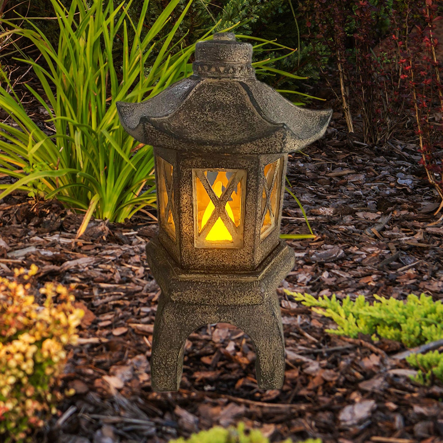 9.5" Resin Solar Temple