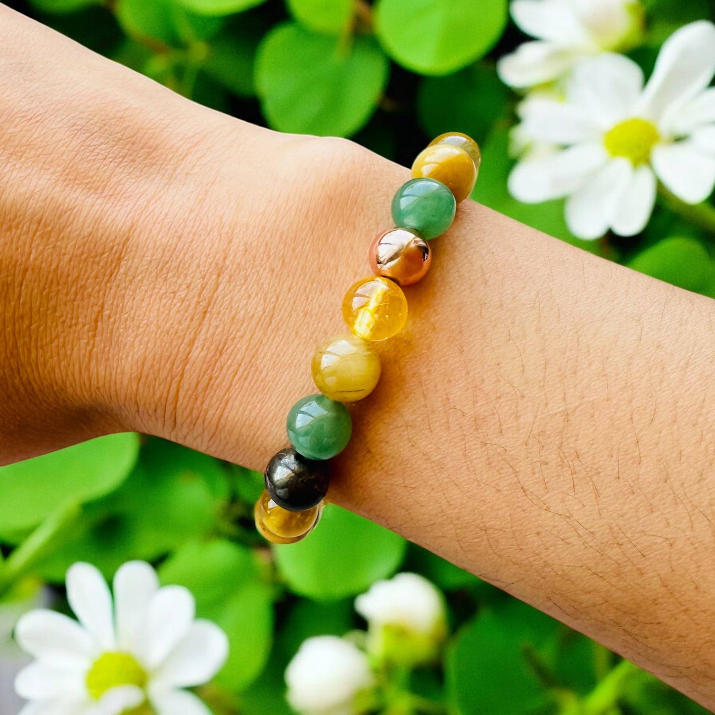Attract Abundance, Wealth Good Luck Abundance Crystal Bracelet