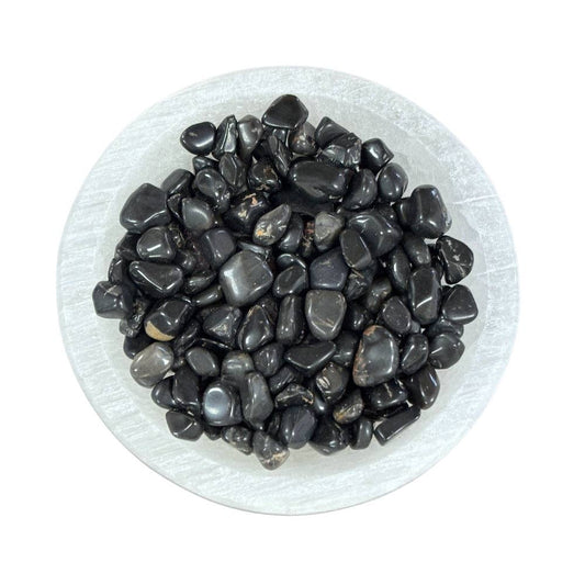 Create Your Own Intention Bottle Refill - Black Obsidian Chips
