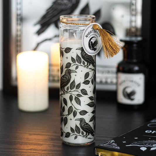 Mystic Raven Gothic Deadly Nightshade Tube Candle