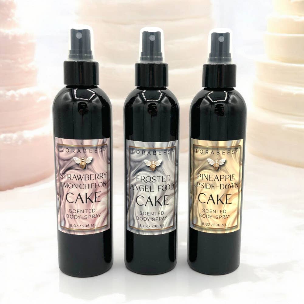 The Cake Collection Hair & Body Mist Sprays 8oz. : Frosted Angel Food Cake