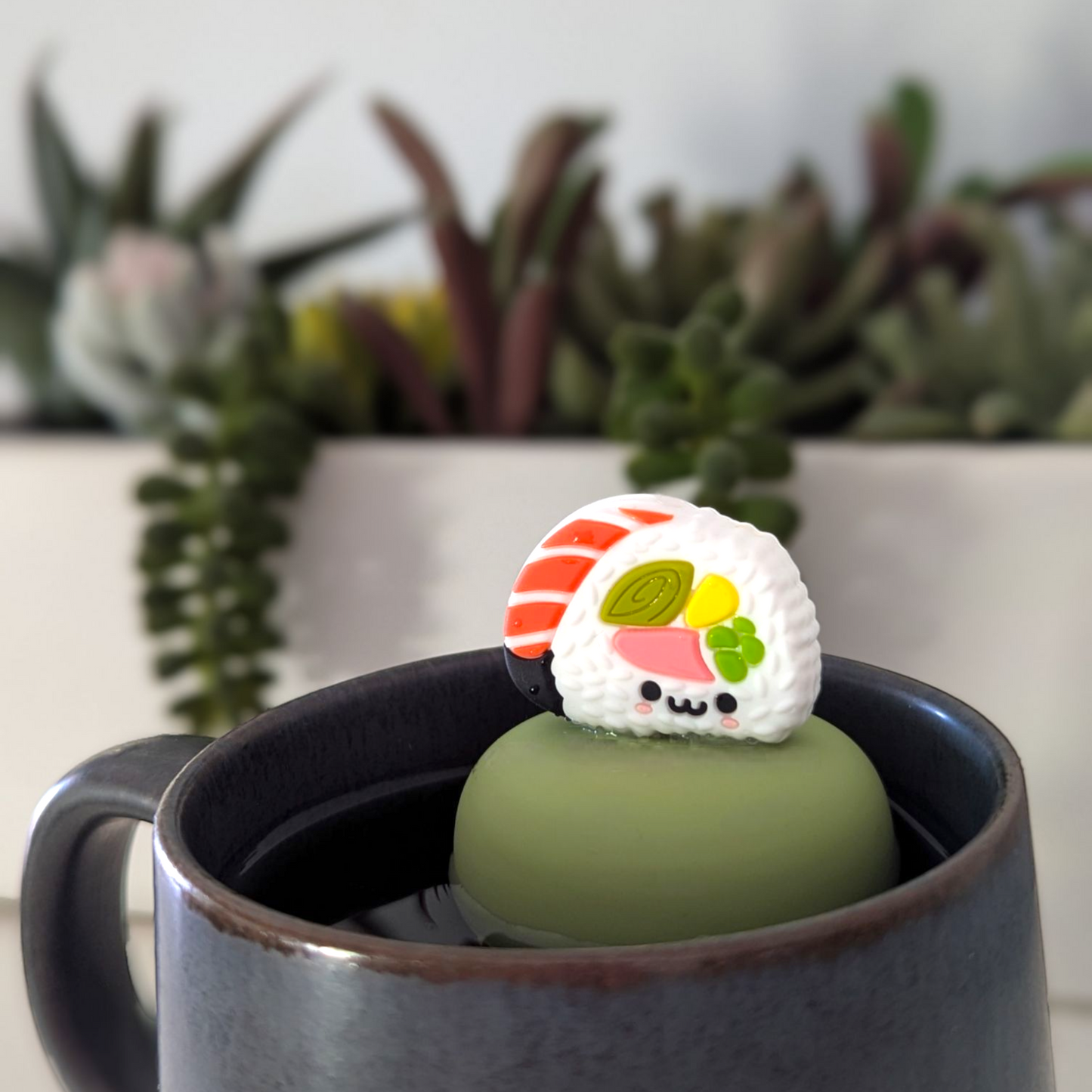 Kimbap Sushi | Floating Tea Steeper | Green Base | White