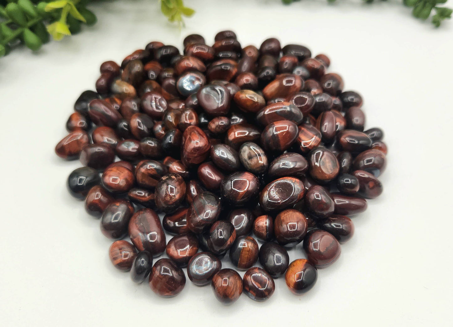 Red Tiger Eye Tumbled Gemstone 10-20mm (0.5kg/1.1lbs.): 0.5KG/1.1LBS