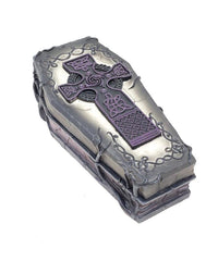Celtic Cross Coffin Trinket Box