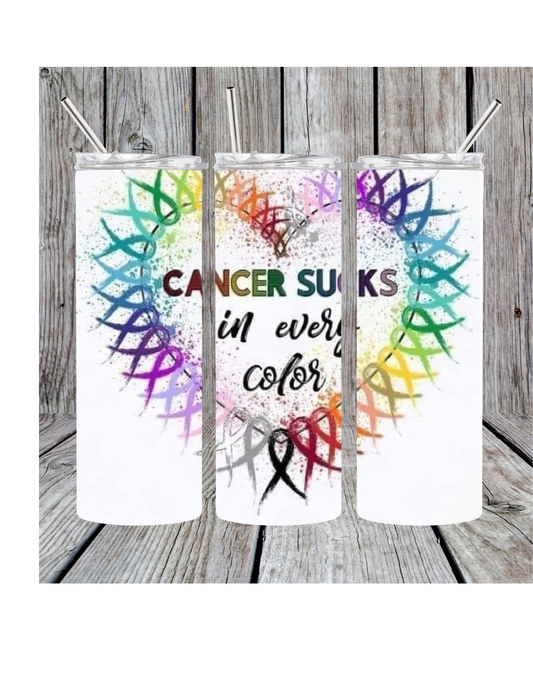 Cancer sucks tumbler