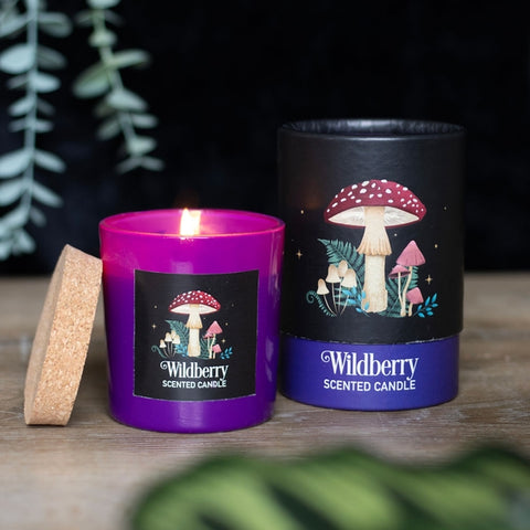 Forest Mushroom Wildberry Scented Candle- Elements Home Fragrances