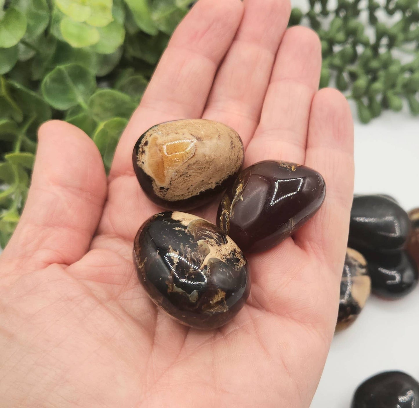 Amber-Indonesian  (250gm) Tumbled Stone 20-35mm : 250gm