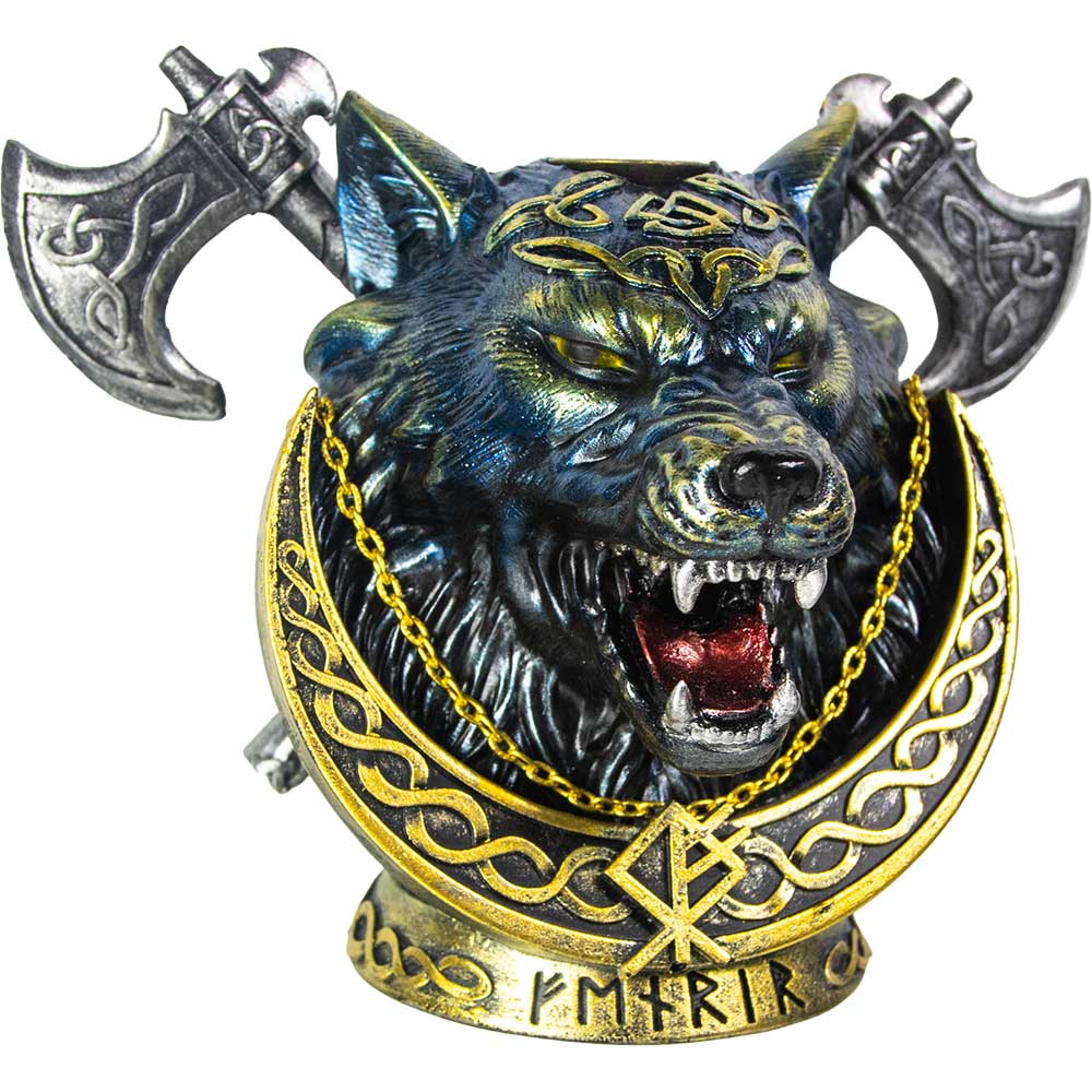 Polyresin Backflow Incense Burner - Fenrir (Each)
