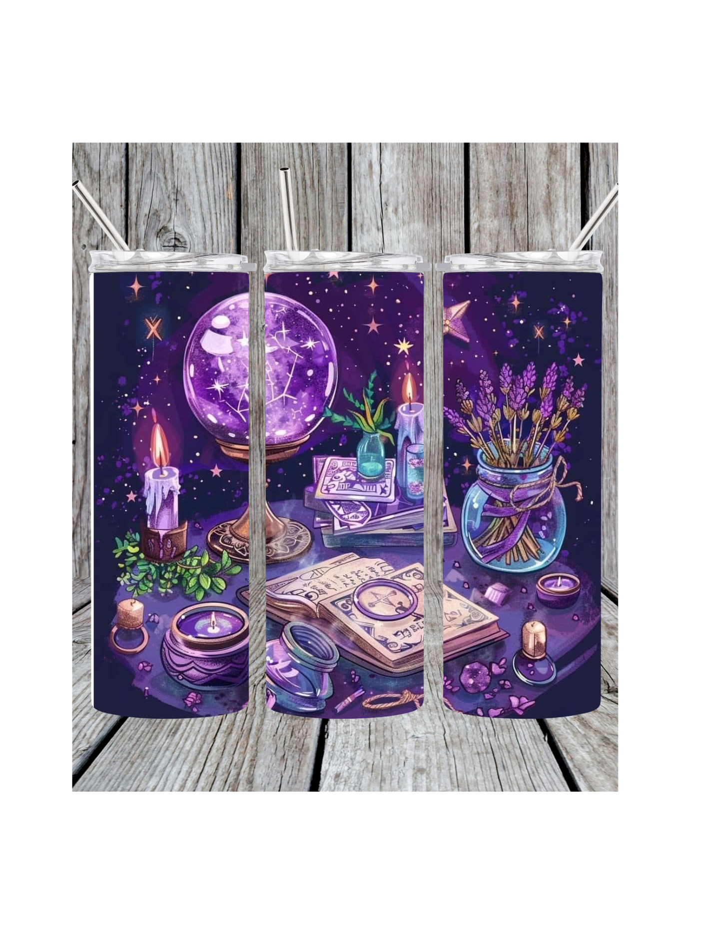 Purple spell tumbler