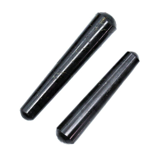 SET OF 2 - Black Tourmaline Massage Wands / 3-5" AVG