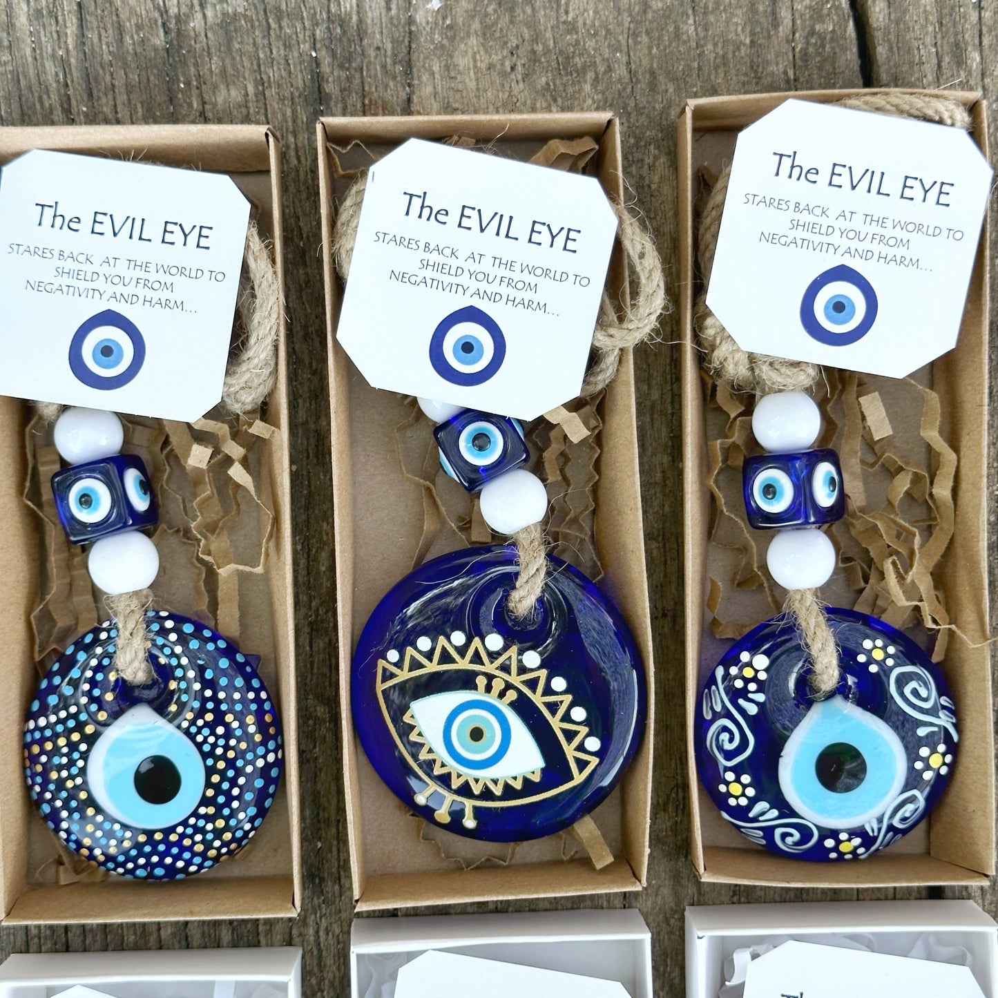 Christmas Ornament Evil Eye, Corporate Gift Ideas : White / Style 2