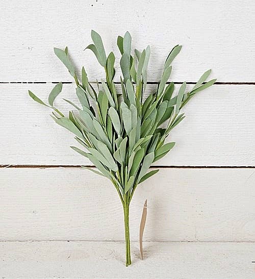 27065 - 14in Foamy Willow Leaves Bush-green