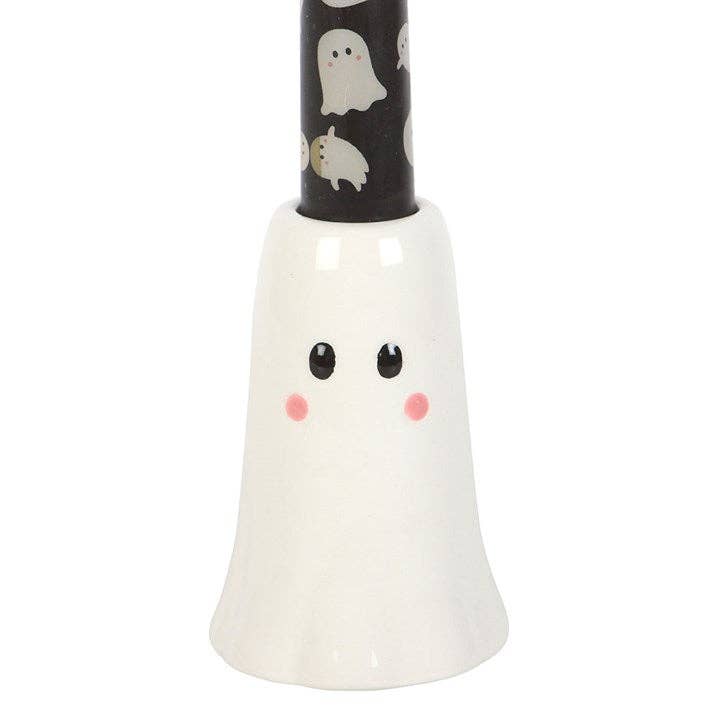 Sweet Halloween Ghost Candle Holder with Taper Candle