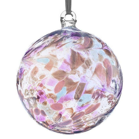 Friendship Glass Ball- Pearl Design 10cm