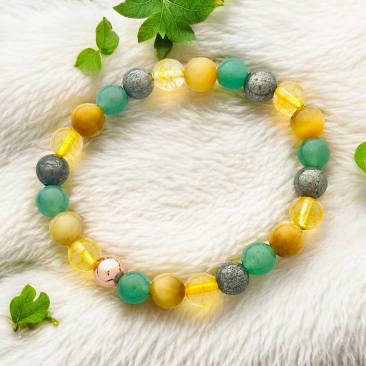 Attract Abundance, Wealth Good Luck Abundance Crystal Bracelet