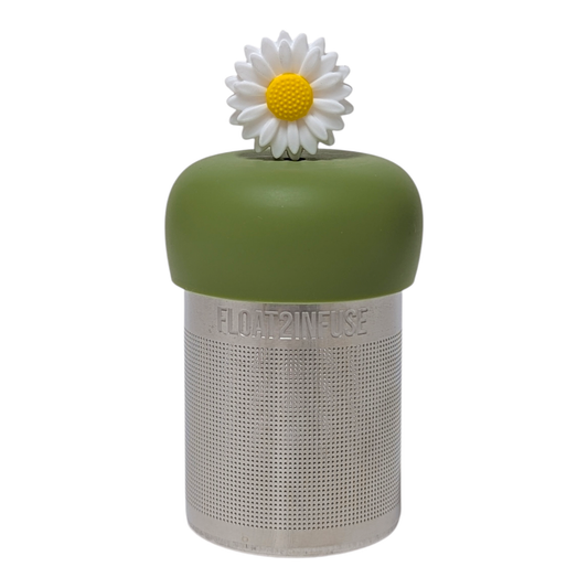 White Daisy | Floating Tea Infuser | Green Base | White