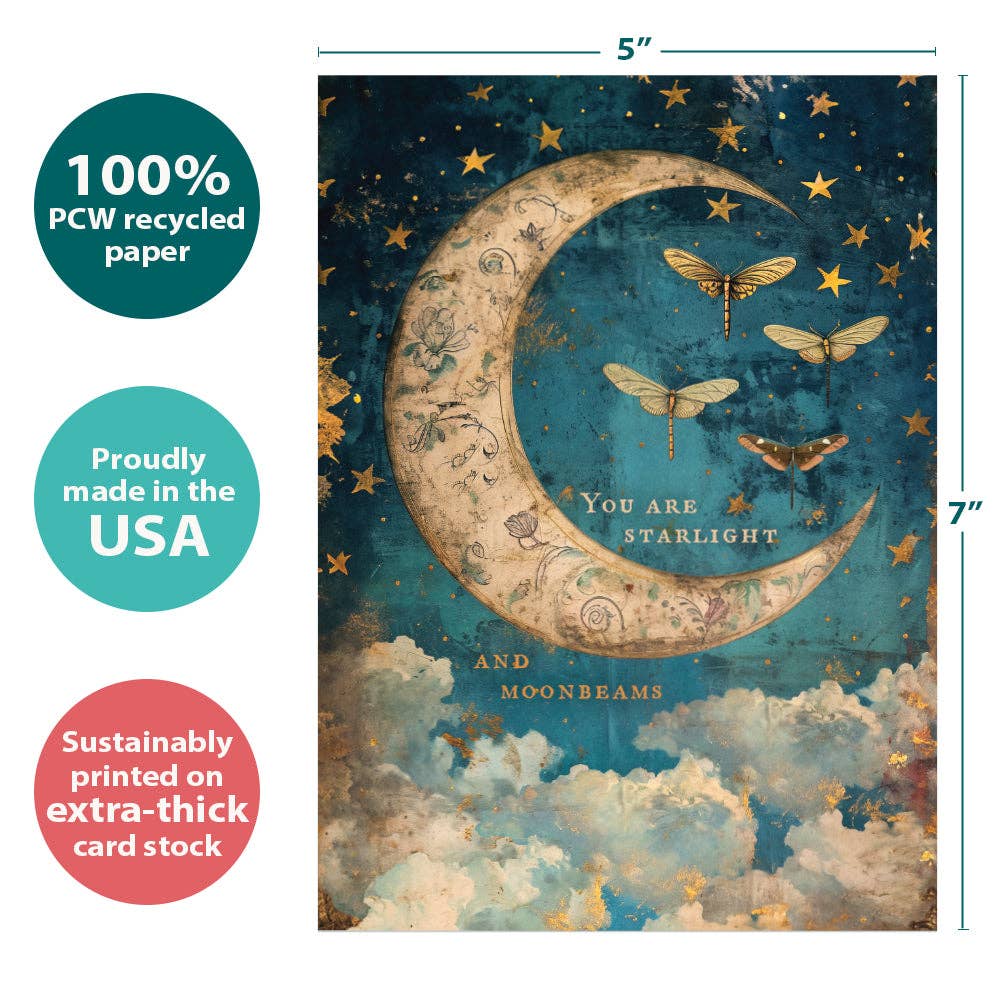Starlight Moonbeams | 6-Pack Just Because Cards | SKU 22242