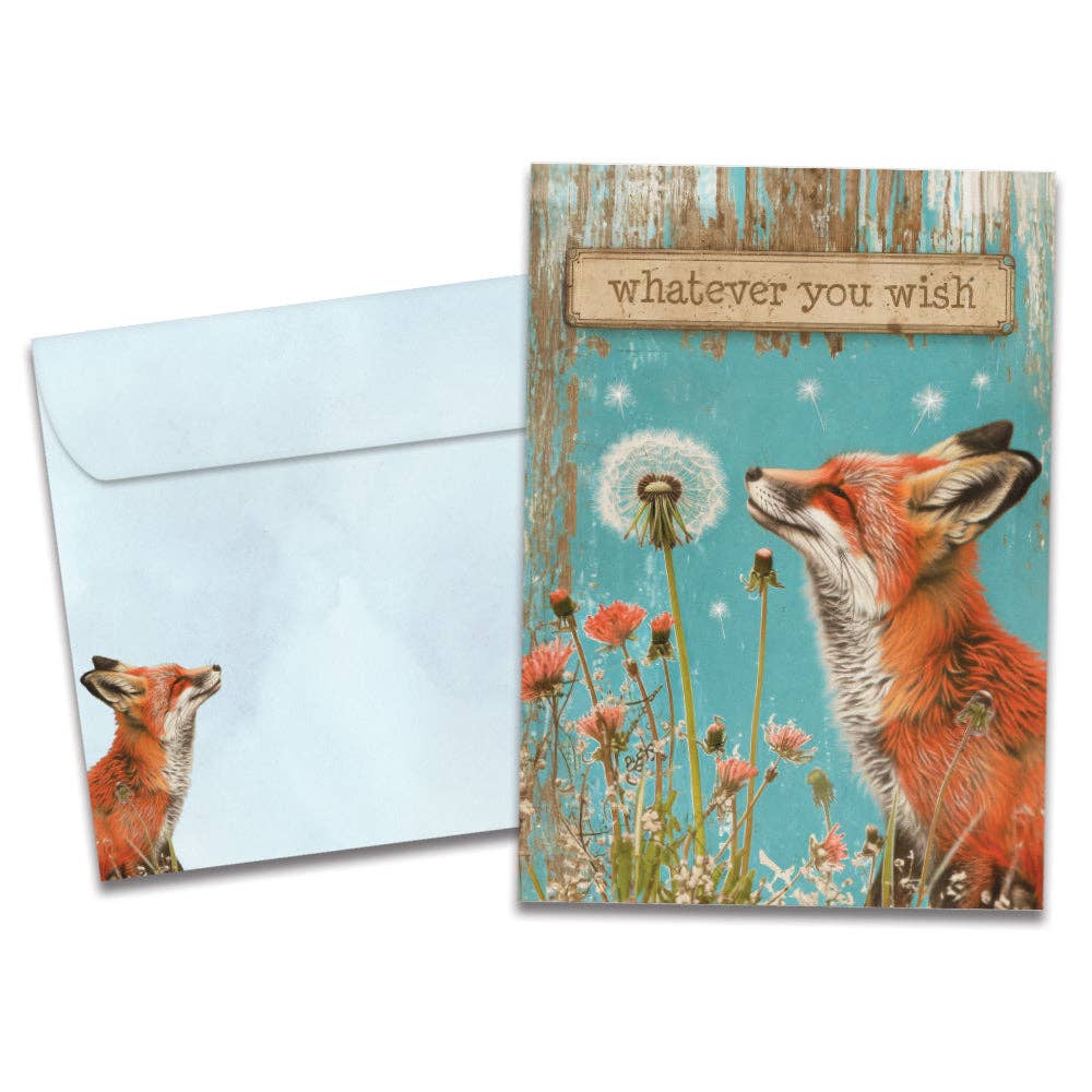 Fox Wishes | 6-Pack Birthday Greeting Cards | SKU 22240