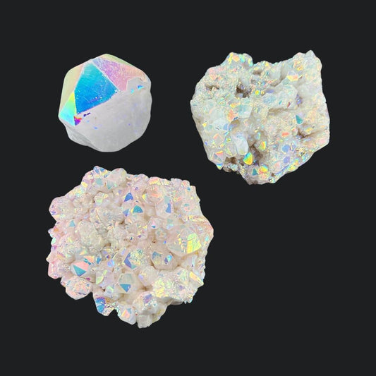 Angel Aura Quartz Cluster and Points: 1 Pound