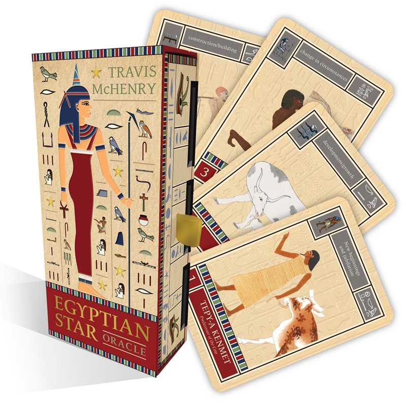 Egyptian Star Oracle by Travis McHenry: Flashcards; 144 pages / English