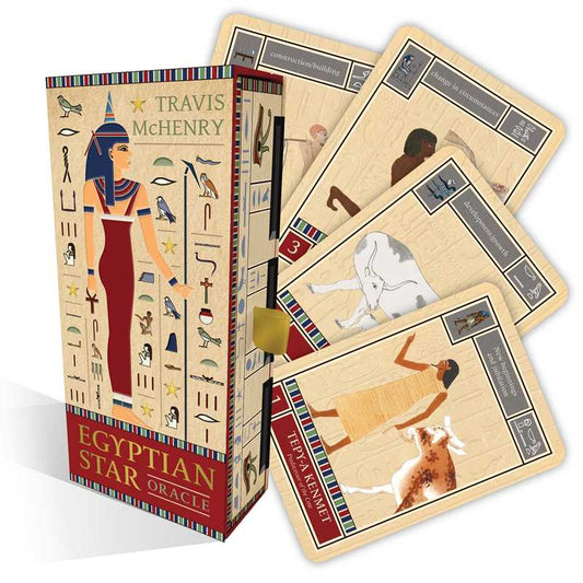 Egyptian Star Oracle by Travis McHenry: Flashcards; 144 pages / English