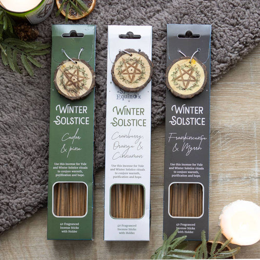 Winter Solstice Incense Stick & Holder Gift Set
