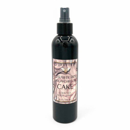 The Cake Collection Hair & Body Mist Sprays 8oz. : Strawberry Lemon Chiffon Cake