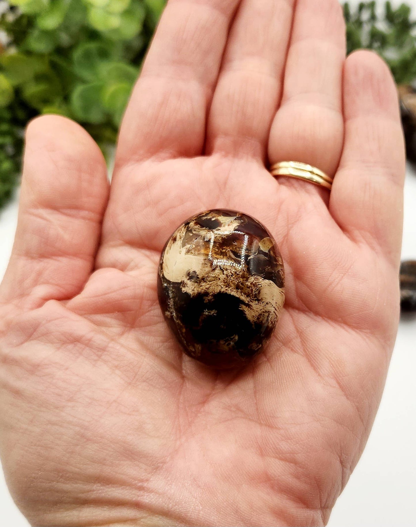 Amber-Indonesian  (250gm) Tumbled Stone 20-35mm : 250gm