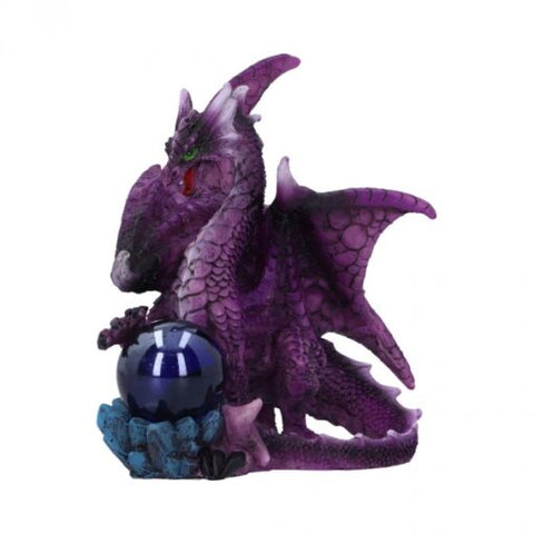 Purple Dragon with Orb Figure