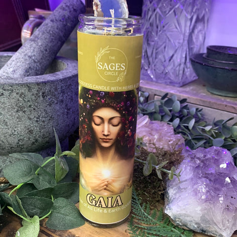 Goddess Gaia Devotional Candle