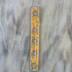Hand Painted Incense Holder - Orange