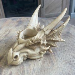 Dragon Skull Tea Light Candle Holder